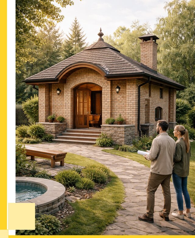 Проект кирпичной бани в Кронштадте от 31302 р. | ЭриданКрн