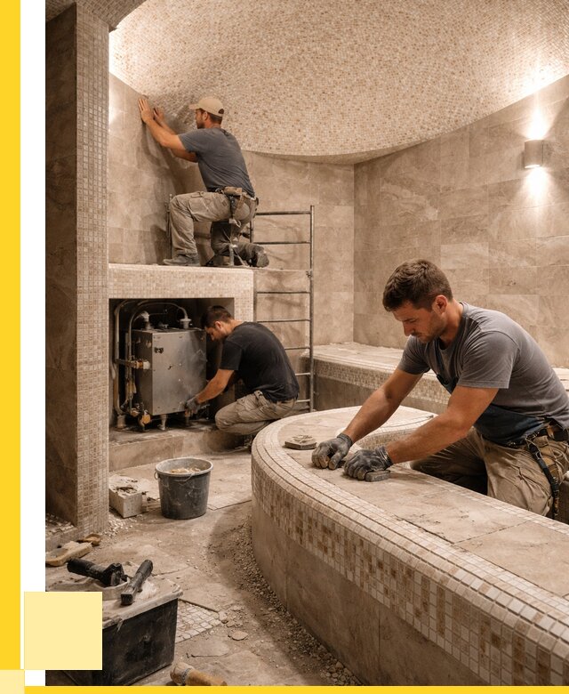 Монтаж хамамов под ключ в Кронштадте от 260850 р. ЭриданКрн