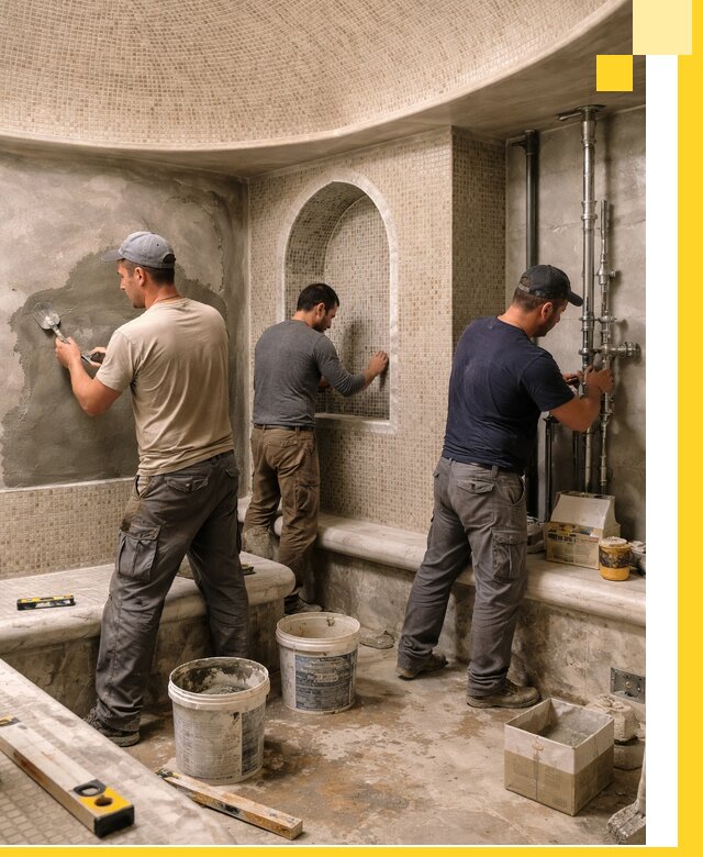 Профессиональный монтаж хамамов под ключ в Кронштадте с гарантией