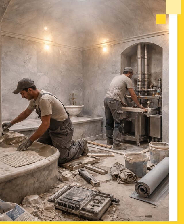 Строительство турецких бань хаммам под ключ в Кронштадте