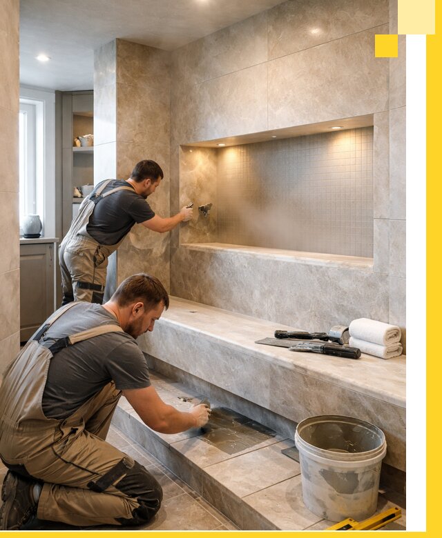 Профессиональное строительство хамама в квартире в Кронштадте