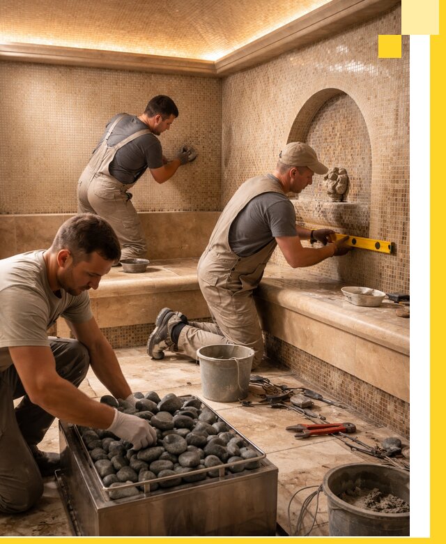 Проектирование и строительство хамама и сауны в Кронштадте