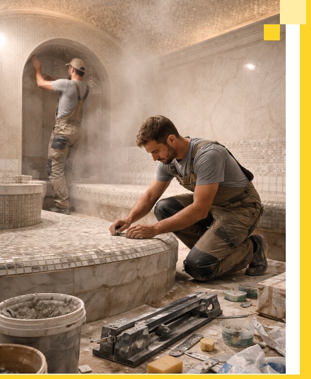 Профессиональный дизайн хамама и SPA под ключ в Кронштадте