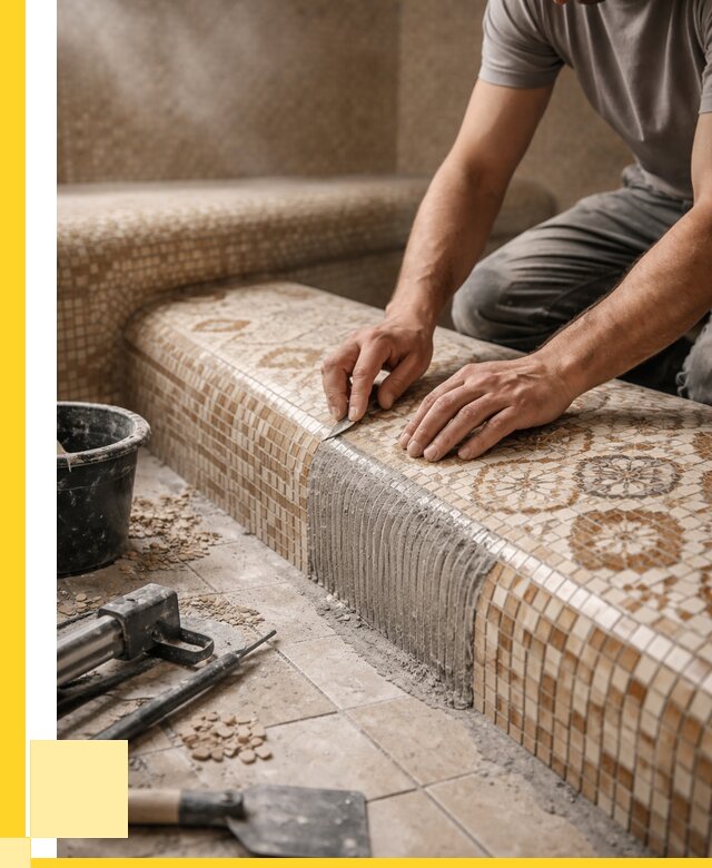 Плитка для хамама под ключ в Кронштадте от 3652 р. | ЭриданКрн